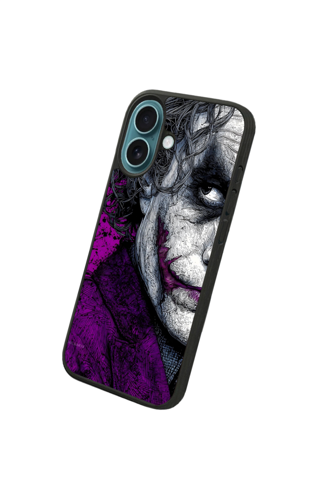 iPhone 16 Uyumlu Joker Tasarımlı Glossy Premium Kılıf
