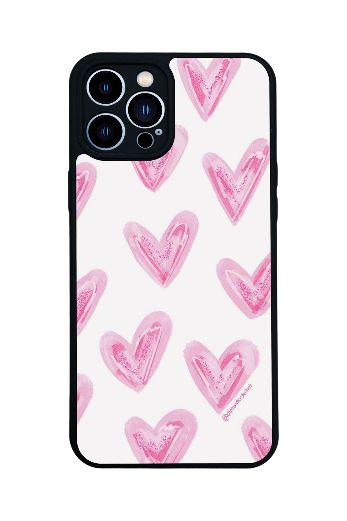 iPhone 13 Pro Max Uyumlu Kalp Love Tasarımlı Glossy Premium Kılıf