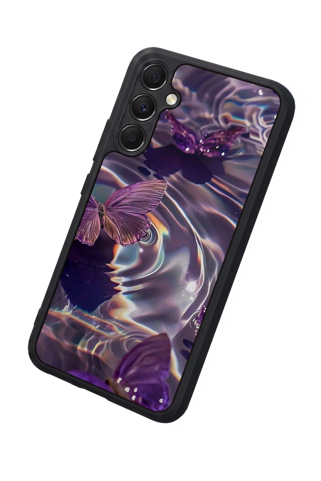 Samsung Galaxy A34 Uyumlu Kelebek Tasarımlı Glossy Premium Kılıf