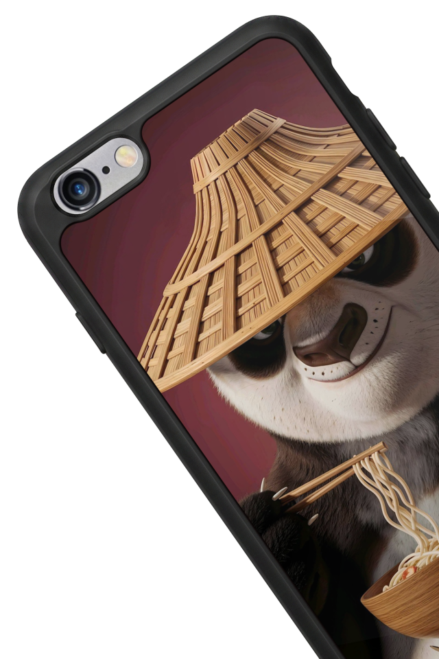 iPhone 6 Plus Uyumlu Kung Fu Panda Tasarımlı Glossy Premium Kılıf
