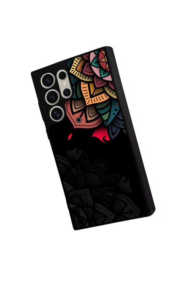 Samsung Galaxy S23 Ultra Uyumlu Mandala Tasarımlı Glossy Premium Kılıf