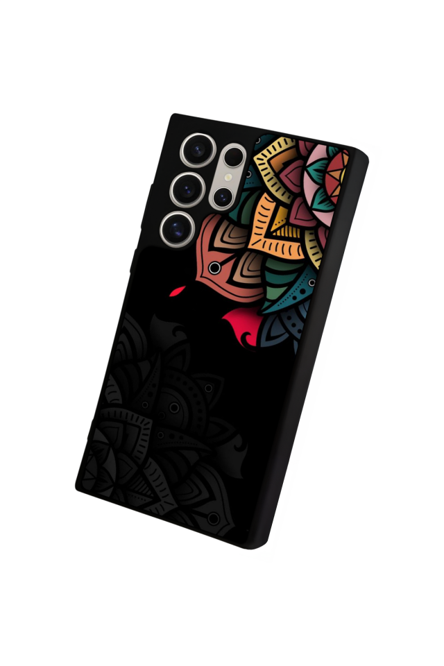 Samsung Galaxy S23 Ultra Uyumlu Mandala Tasarımlı Glossy Premium Kılıf