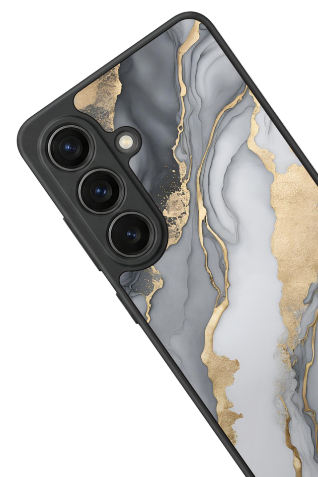 Samsung Galaxy S26 Uyumlu Mermer Marble Tasarımlı Glossy Premium Kılıf