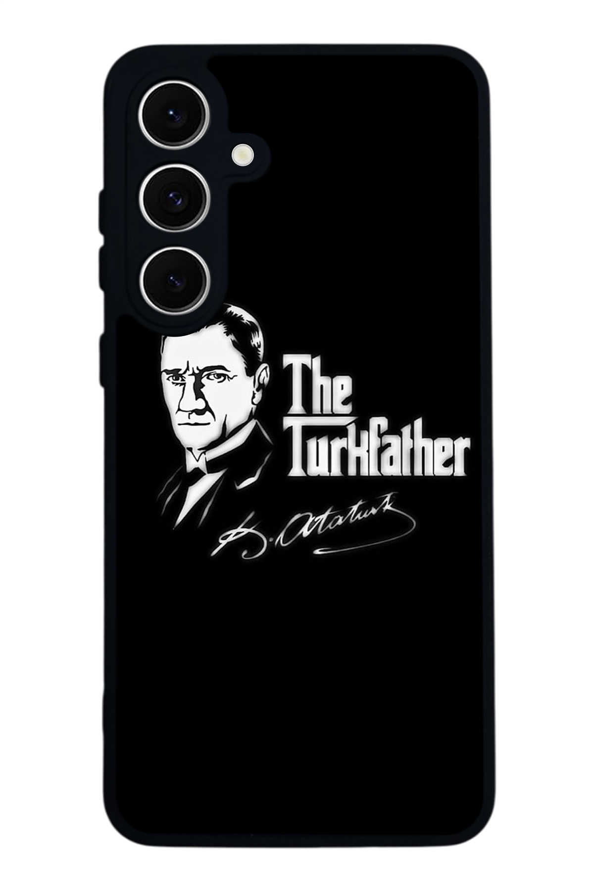 Samsung Galaxy S24 FE Uyumlu  Mustafa Kemal Ataturk Tasarımlı Glossy Premium Kılıf