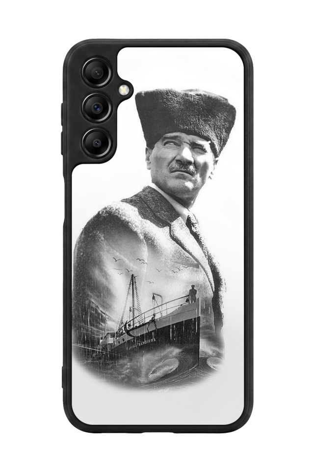 Samsung Galaxy A14 Uyumlu Mustafa Kemal Ataturk Tasarımlı Glossy Premium Kılıf