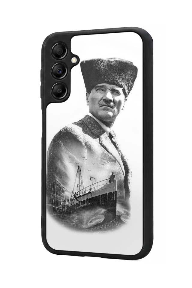Samsung Galaxy A14 Uyumlu Mustafa Kemal Ataturk Tasarımlı Glossy Premium Kılıf