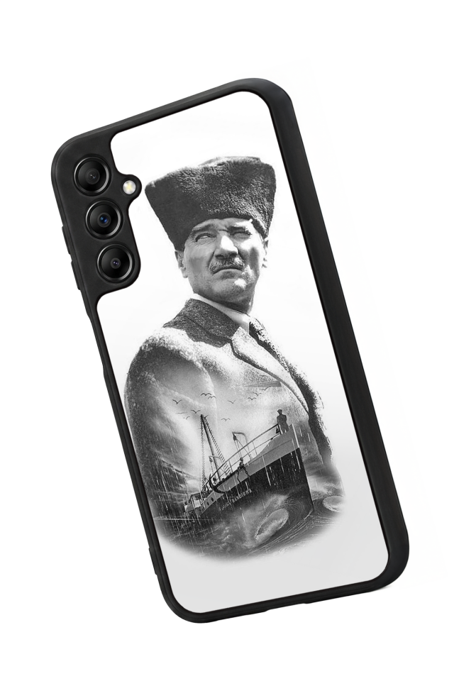 Samsung Galaxy A14 Uyumlu Mustafa Kemal Ataturk Tasarımlı Glossy Premium Kılıf
