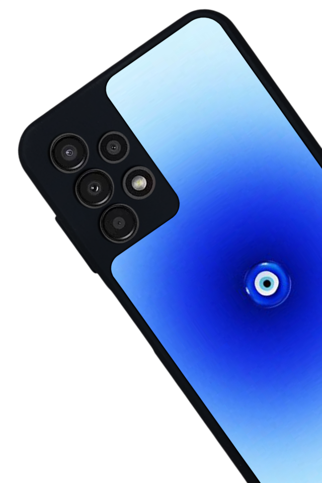 Samsung Galaxy A13 Uyumlu Nazar Tasarımlı Glossy Premium Kılıf