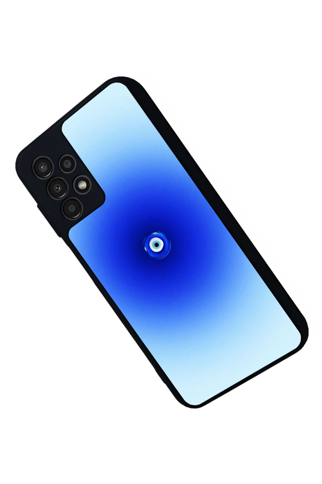 Samsung Galaxy A13 Uyumlu Nazar Tasarımlı Glossy Premium Kılıf