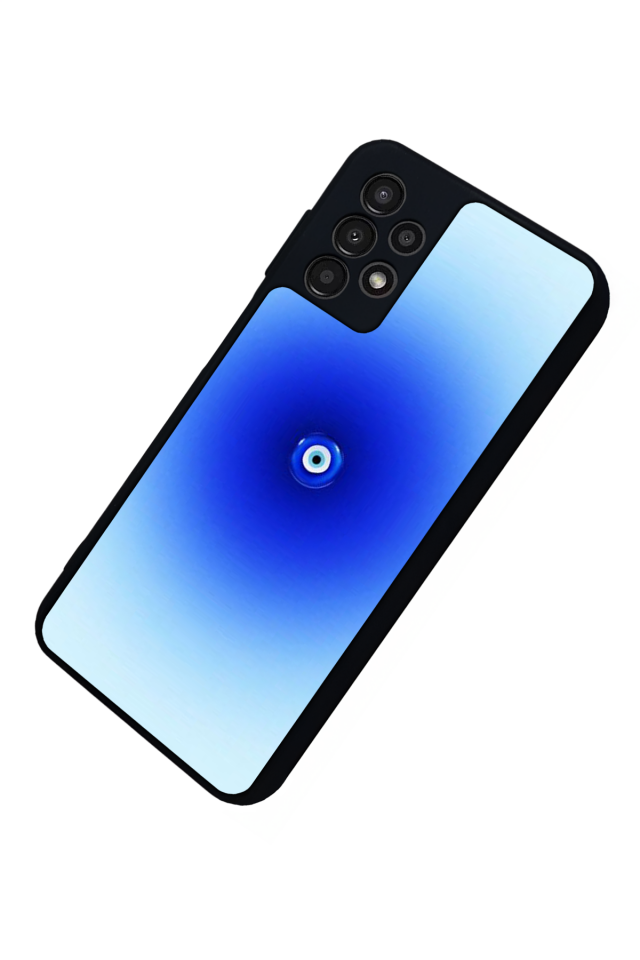 Samsung Galaxy A13 Uyumlu Nazar Tasarımlı Glossy Premium Kılıf