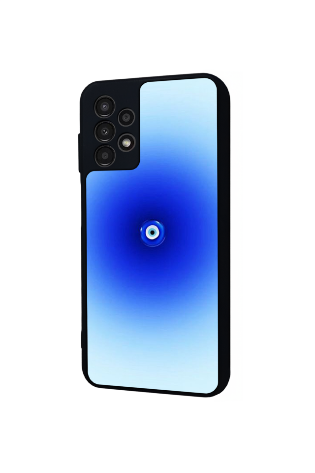 Samsung Galaxy A13 Uyumlu Nazar Tasarımlı Glossy Premium Kılıf