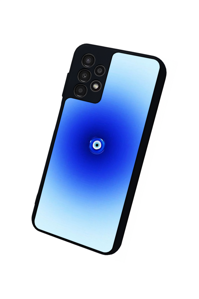 Samsung Galaxy A13 Uyumlu Nazar Tasarımlı Glossy Premium Kılıf