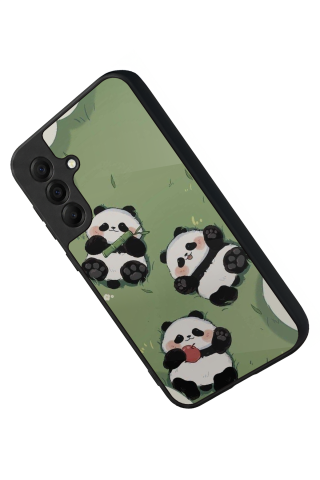 Samsung Galaxy A17 Uyumlu Panda Tasarımlı Glossy Premium Kılıf