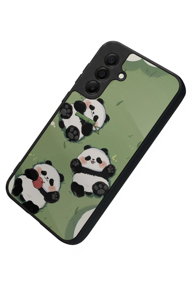 Samsung Galaxy A17 Uyumlu Panda Tasarımlı Glossy Premium Kılıf
