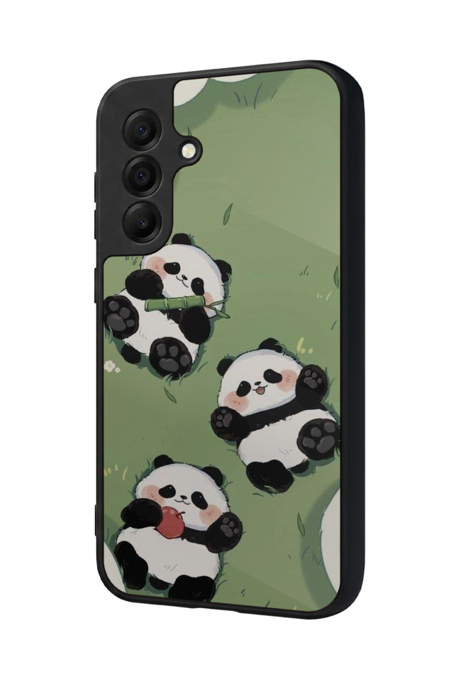 Samsung Galaxy A17 Uyumlu Panda Tasarımlı Glossy Premium Kılıf