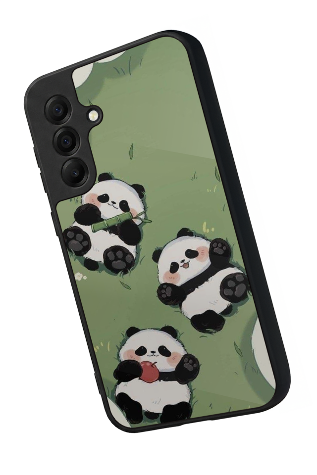 Samsung Galaxy A17 Uyumlu Panda Tasarımlı Glossy Premium Kılıf