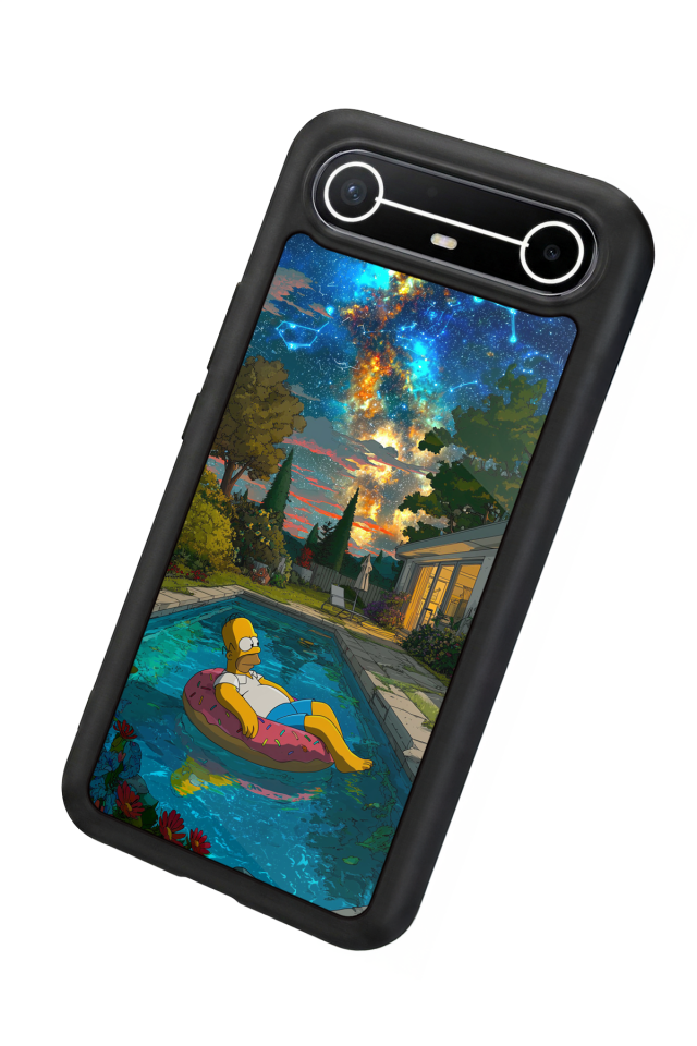 Tecno Spark Slim 5G Uyumlu The Simpsons Tasarımlı Glossy Premium Kılıf