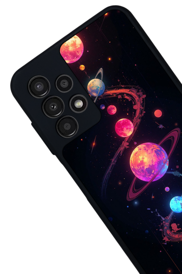 Samsung Galaxy A23 Uyumlu Uzay Tasarımlı Glossy Premium Kılıf