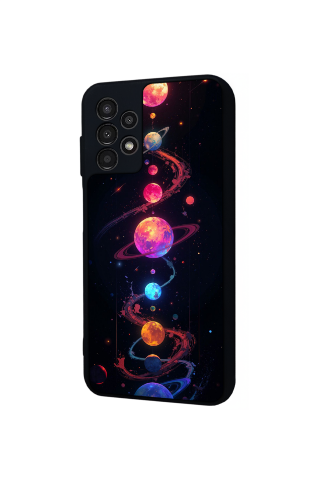 Samsung Galaxy A23 Uyumlu Uzay Tasarımlı Glossy Premium Kılıf