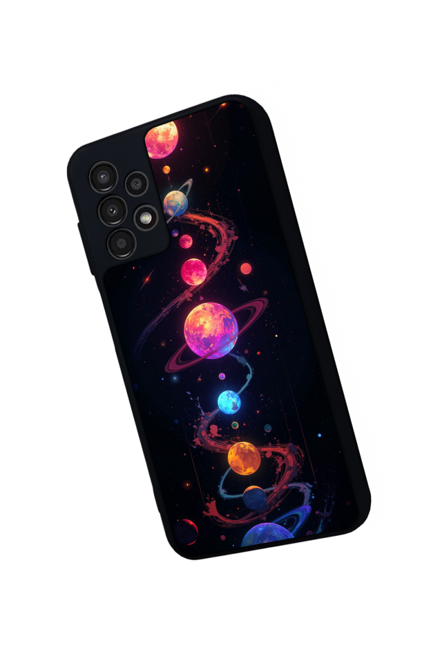Samsung Galaxy A23 Uyumlu Uzay Tasarımlı Glossy Premium Kılıf