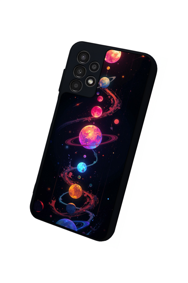 Samsung Galaxy A23 Uyumlu Uzay Tasarımlı Glossy Premium Kılıf