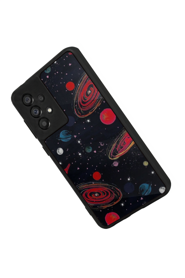Samsung Galaxy A73 Uyumlu Uzay Tasarımlı Glossy Premium Kılıf