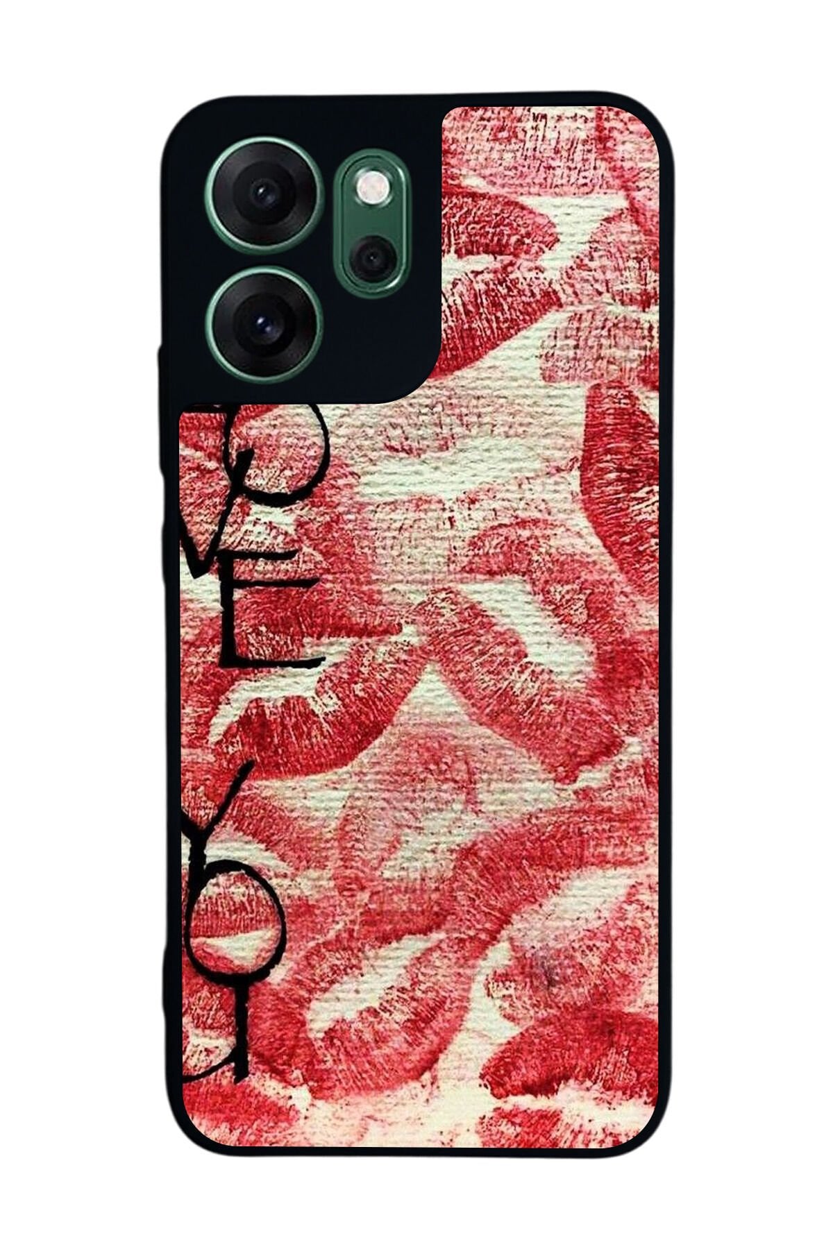 Oppo Reno 14F Uyumlu Dudak Tasarımlı Glossy Premium Kılıf
