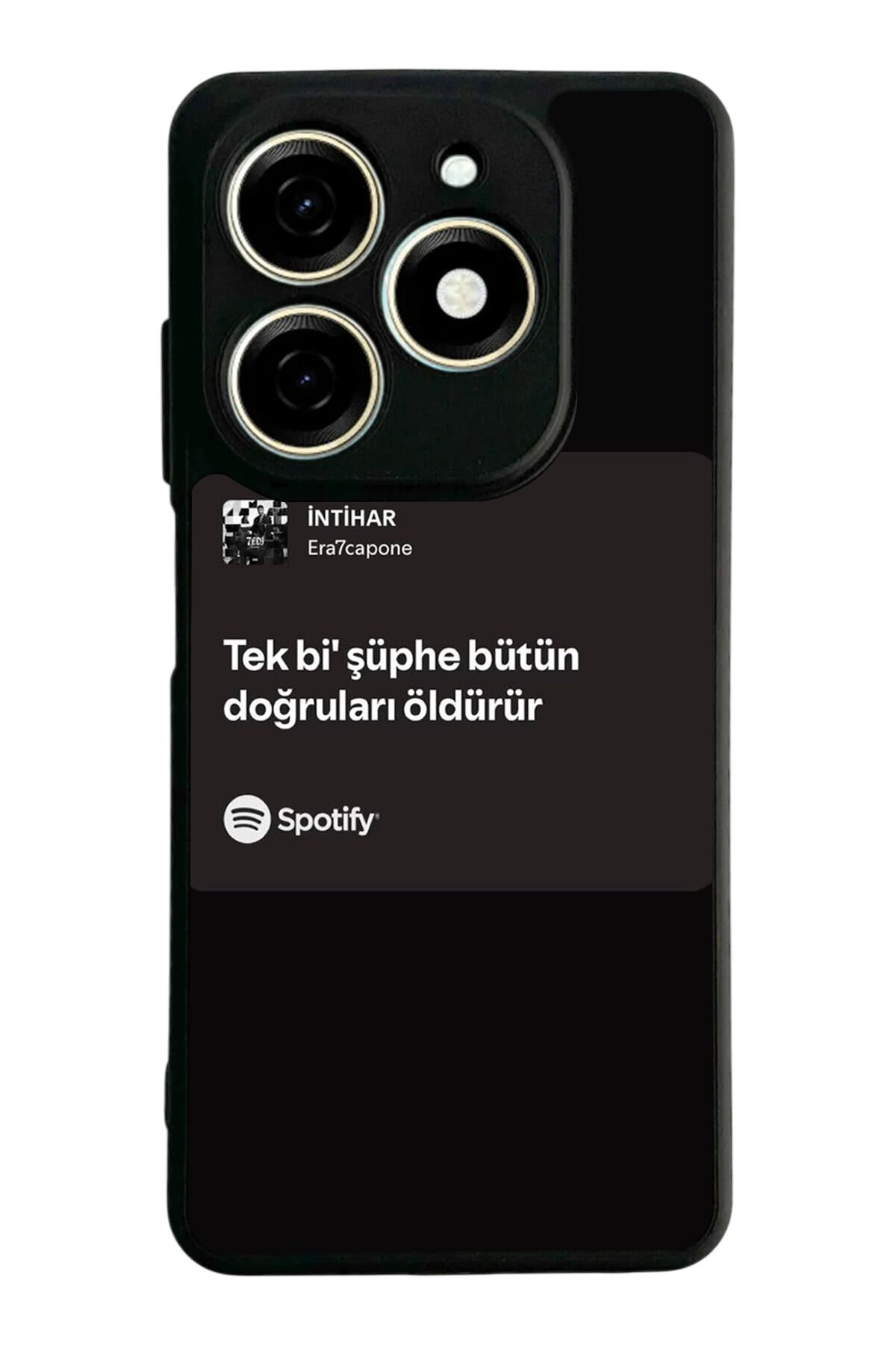 Tecno Spark 20/20C Uyumlu Sarki Sozleri Tasarımlı Glossy Premium Kılıf
