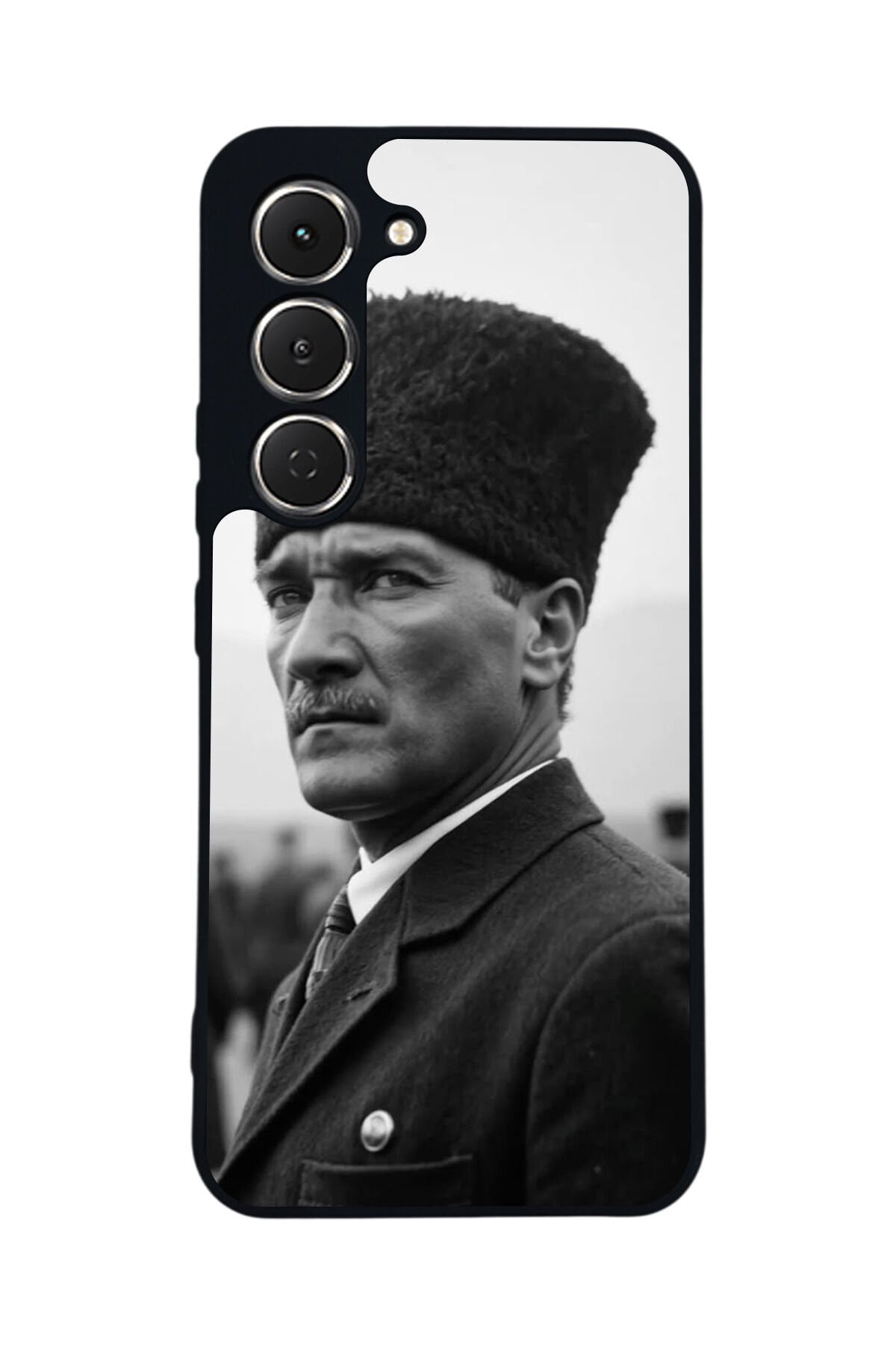 Tecno Spark 40 Pro Uyumlu Mustafa Kemal Ataturk Tasarımlı Glossy Premium Kılıf