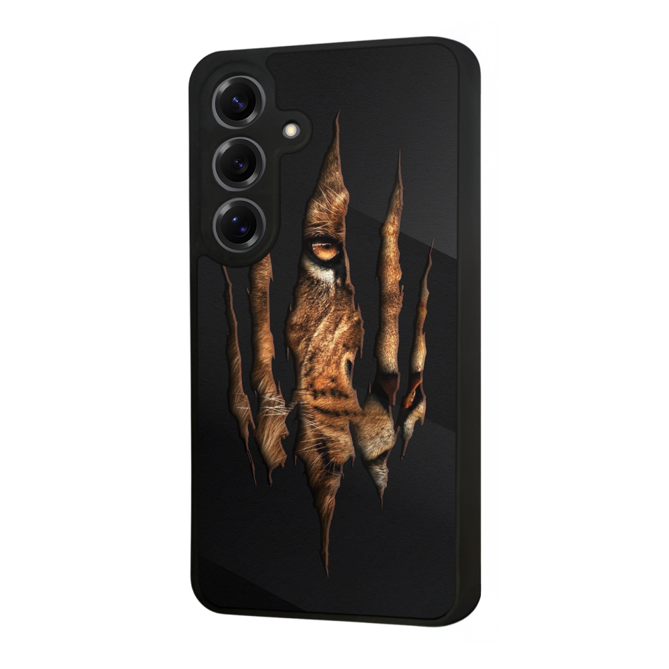 Samsung Galaxy S25 Uyumlu Aslan Tasarımlı Glossy Premium Kılıf