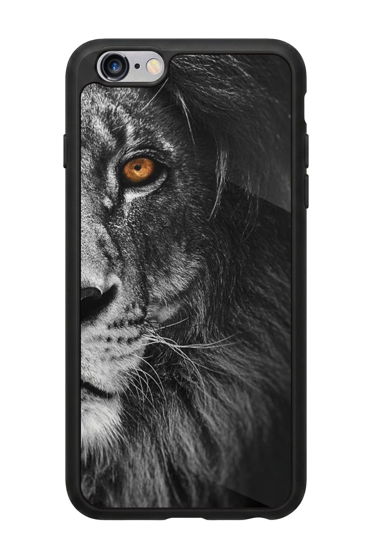 iPhone 6s Plus Uyumlu Aslan Tasarımlı Glossy Premium Kılıf