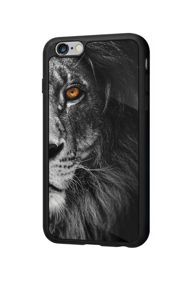 iPhone 6s Plus Uyumlu Aslan Tasarımlı Glossy Premium Kılıf