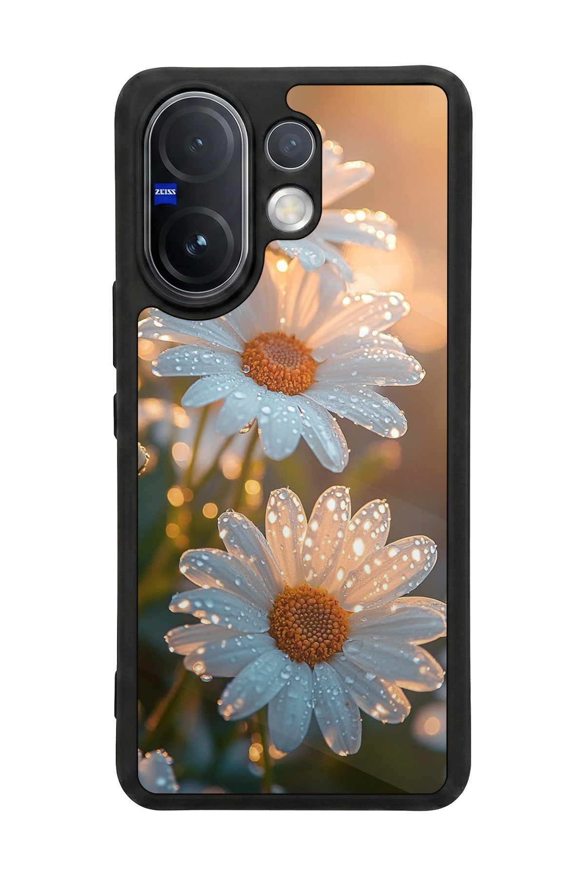Vivo V60 Uyumlu Cicek Tasarımlı Glossy Premium Kılıf