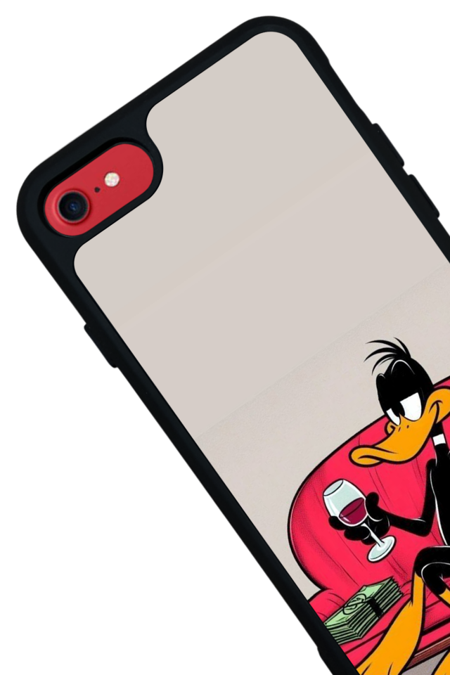 iPhone 8 Uyumlu Daffy duck Tasarımlı Glossy Premium Kılıf