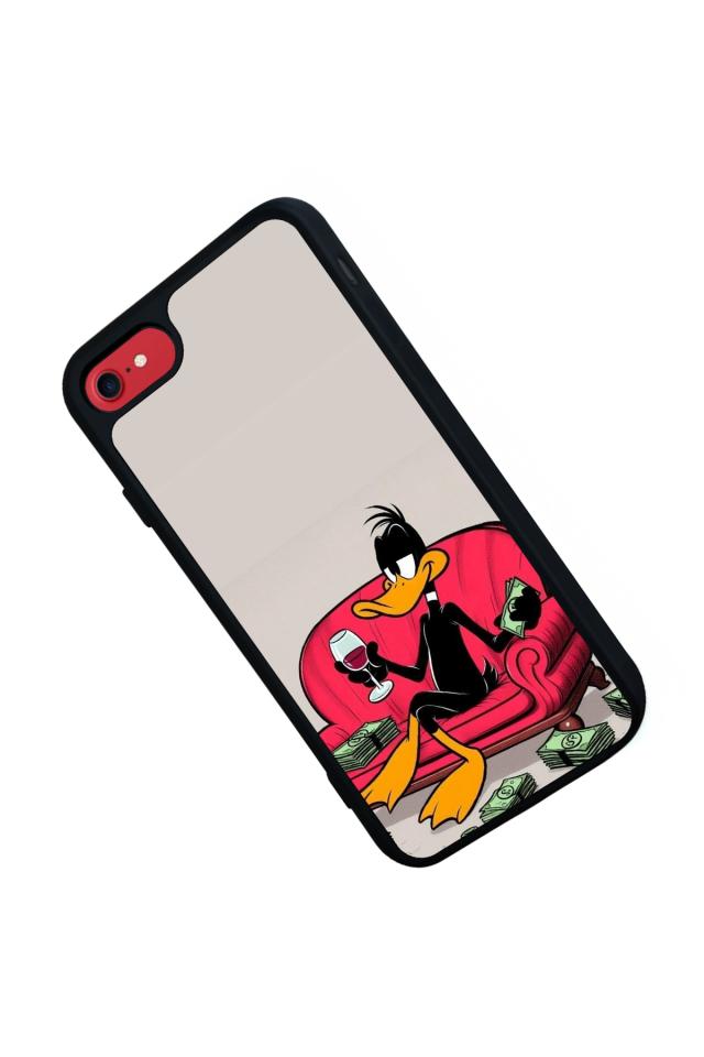 iPhone 8 Uyumlu Daffy duck Tasarımlı Glossy Premium Kılıf