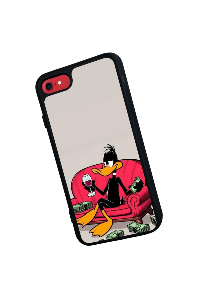 iPhone 8 Uyumlu Daffy duck Tasarımlı Glossy Premium Kılıf