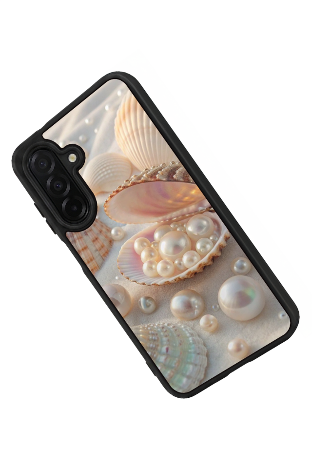 Samsung Galaxy A36 Uyumlu  İnci Tasarımlı Glossy Premium Kılıf