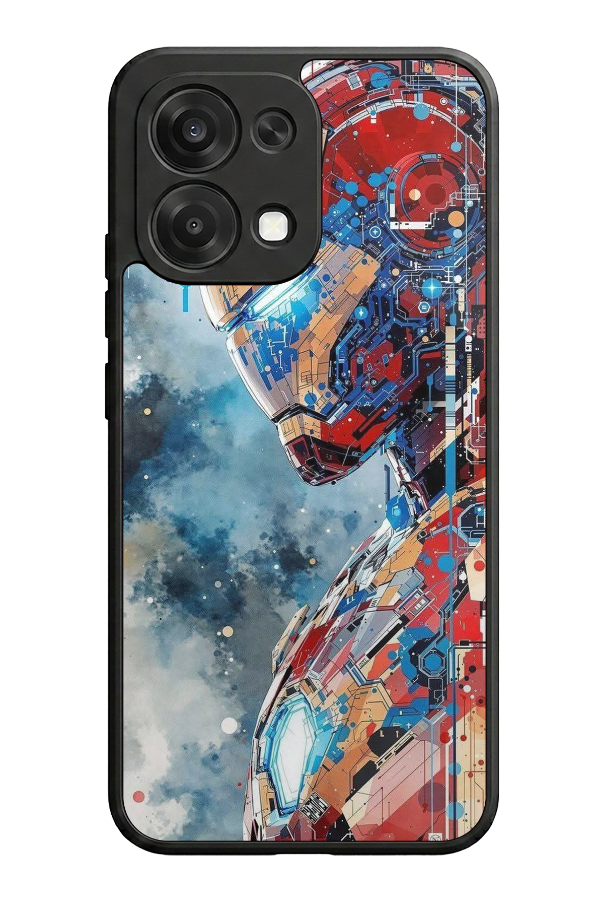 Oppo A6 Pro Uyumlu Iron Man ( Demir Adam ) Tasarımlı Glossy Premium Kılıf