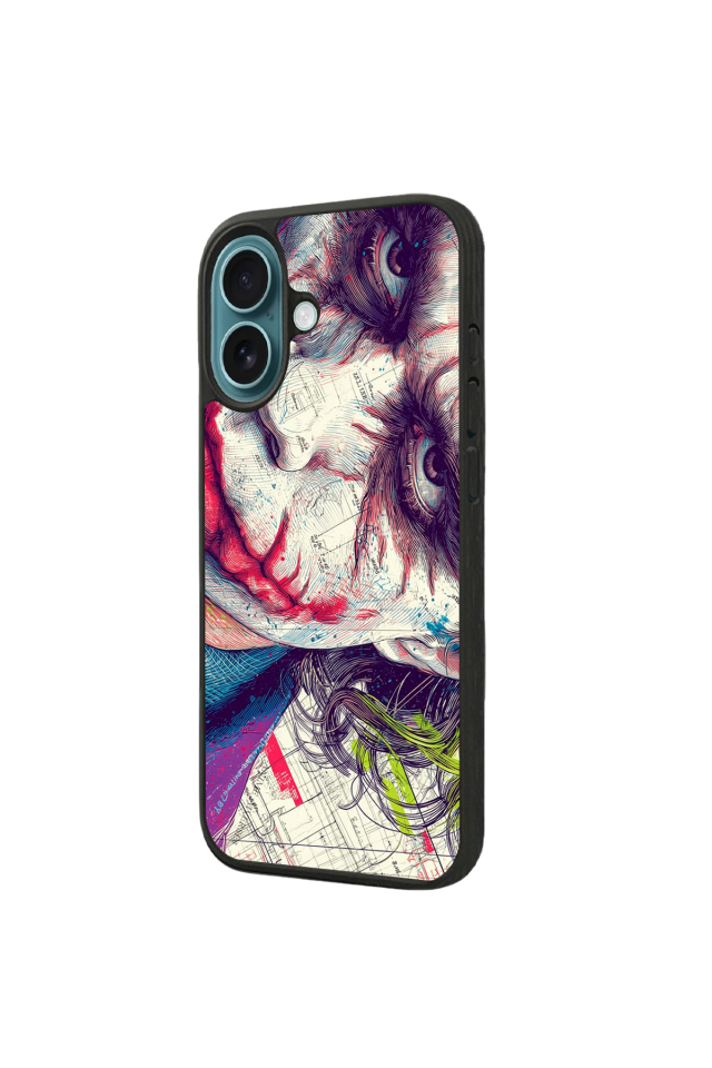 iPhone 16 Uyumlu Joker Tasarımlı Glossy Premium Kılıf