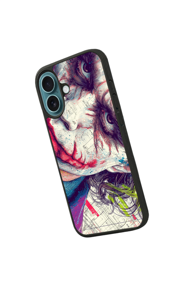 iPhone 16 Uyumlu Joker Tasarımlı Glossy Premium Kılıf