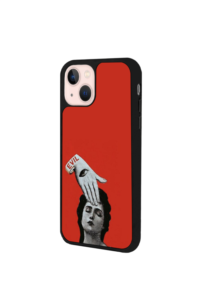 iPhone 14 Plus Uyumlu Kirmizi Tasarımlı Glossy Premium Kılıf