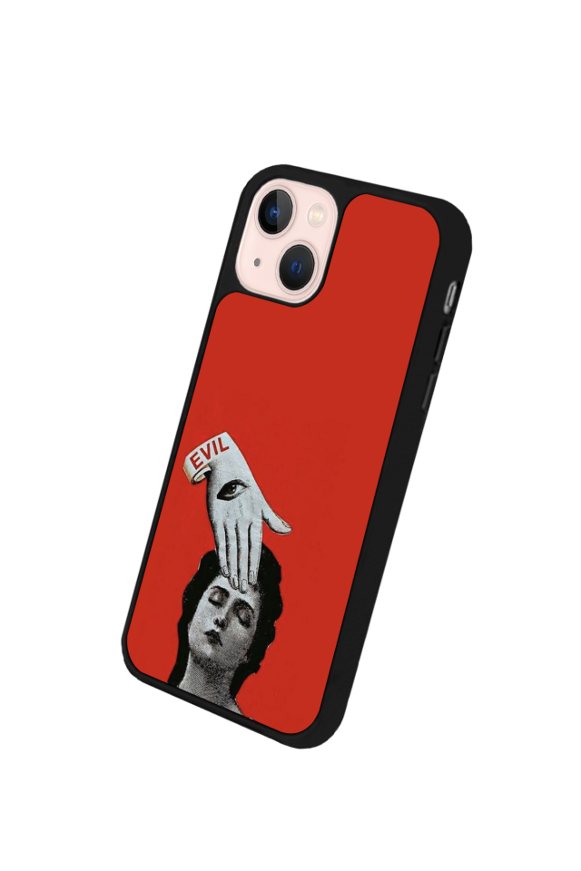iPhone 14 Plus Uyumlu Kirmizi Tasarımlı Glossy Premium Kılıf