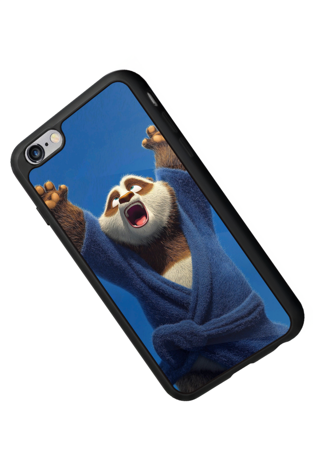 iPhone 6 Plus Uyumlu Kung Fu Panda Tasarımlı Glossy Premium Kılıf