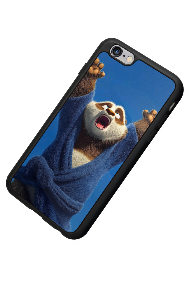 iPhone 6 Plus Uyumlu Kung Fu Panda Tasarımlı Glossy Premium Kılıf