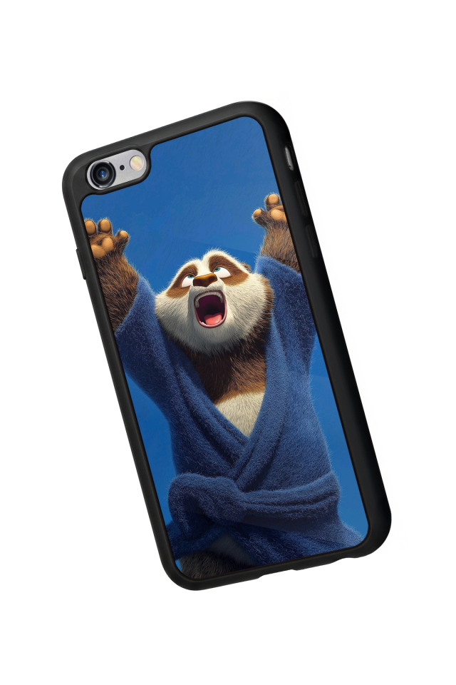 iPhone 6 Plus Uyumlu Kung Fu Panda Tasarımlı Glossy Premium Kılıf