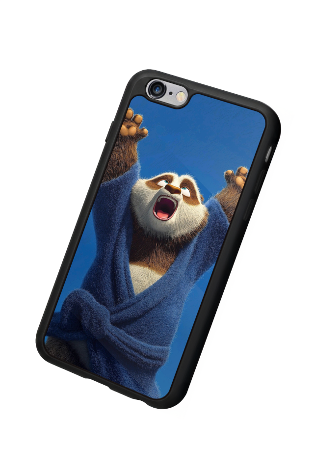 iPhone 6 Plus Uyumlu Kung Fu Panda Tasarımlı Glossy Premium Kılıf