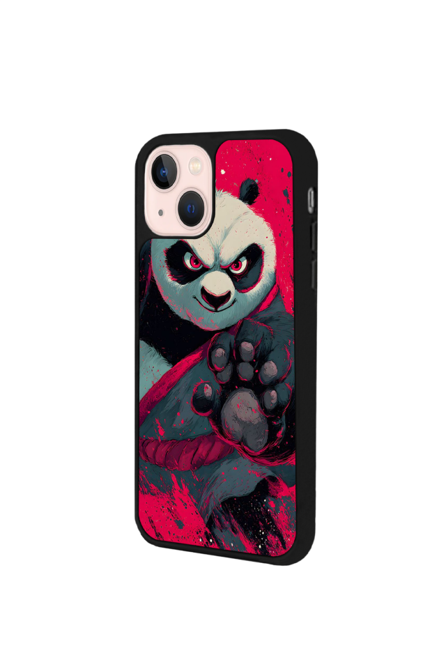 iPhone 13 Mini Uyumlu Kung Fu Panda Tasarımlı Glossy Premium Kılıf