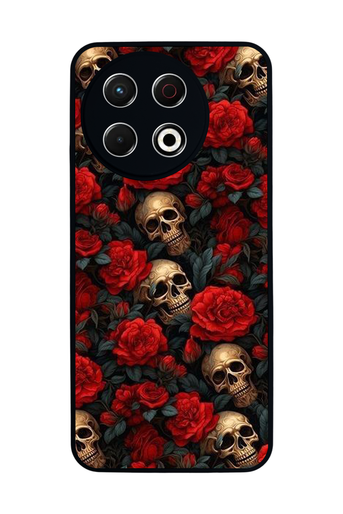 Tecno Spark 30 Pro Uyumlu KuruKafa Tasarımlı Glossy Premium Kılıf