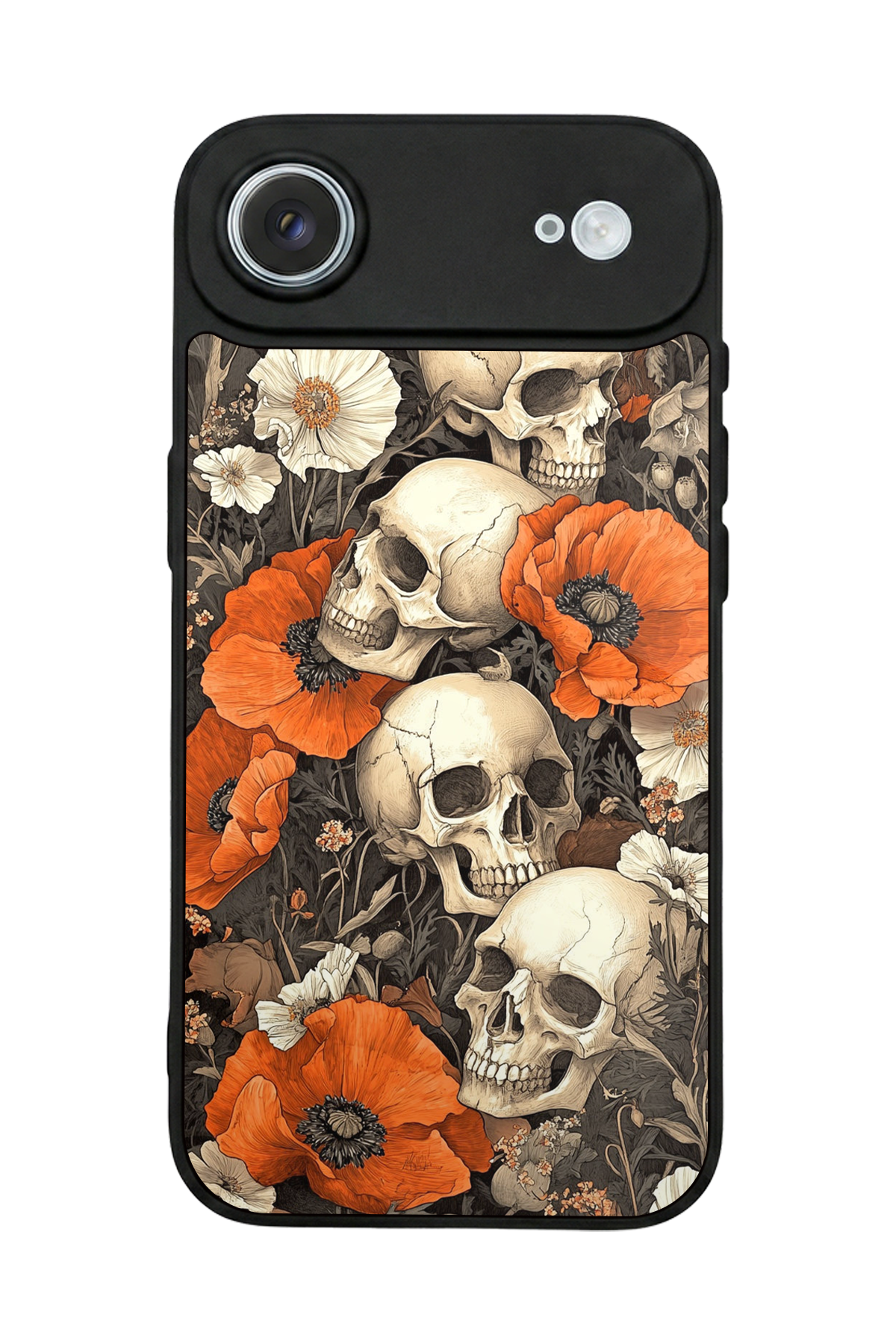 iPhone 17 Air Uyumlu KuruKafa Tasarımlı Glossy Premium Kılıf
