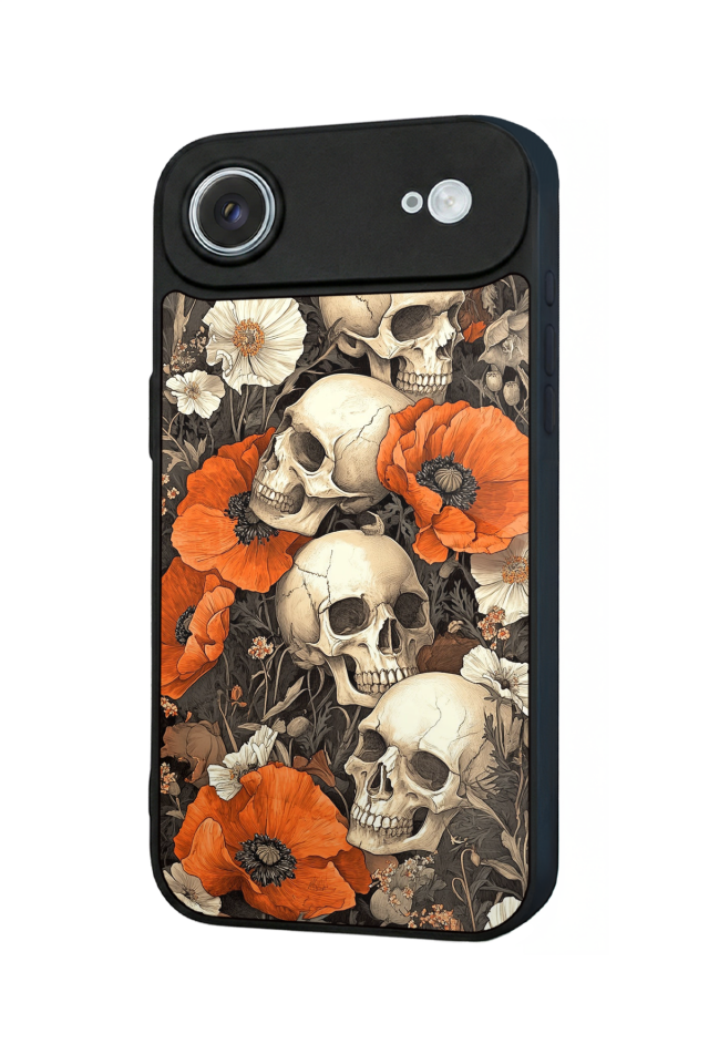 iPhone 17 Air Uyumlu KuruKafa Tasarımlı Glossy Premium Kılıf